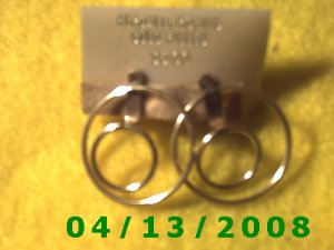  Circle Gold Filled Pierced Earrings     Q2012