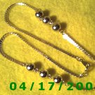 Gold Necklace w/Gold Beads    EI003