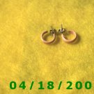Pink Hoop Pierced Earrings         Q3A001