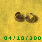 Silver Hoop Pierced Earrings        Q3A002