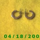 Brass Hoop Pierced Earrings        Q3A005