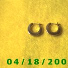 Gold Hoop Pierced Earrings (MET)        Q3A006