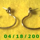 Gold Hoop Pierced Earrings    Q3020