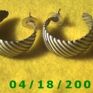 Silver Hoop Pierced Earrings    Q3035