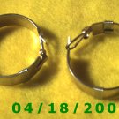 Silver Hoop Pierced Earrings    Q3039