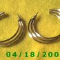 Silver Hoop Pierced Earrings    Q3034
