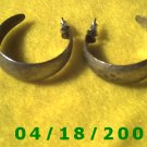 Silver Hoop Pierced Earrings    Q3036