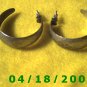 Silver Hoop Pierced Earrings    Q3036