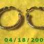 Silver Hoop Pierced Earrings    Q3038