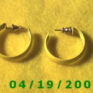 Yellow Hoop Pierced Earrings     Q3047