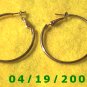 Gold Hoop Pierced Earrings    Q3054