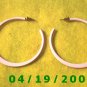  Pink Hoop Pierced Earrings    Q3058