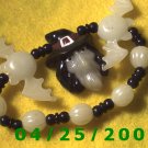 Beads, Bats and Witch Stretch Bracelet    B004