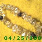 Simulated Clear Stones  Stretch Bracelet     B005