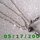 16" Silver .925  Necklace 1.5mm w/charm .925 (005)