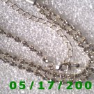 16.5" Silver Necklace, Rhinestone 6mm (008)