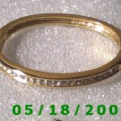 2.5" inside dia Gold Plated Rhinestone Bracelet (003) (053)
