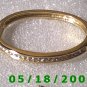 2.5" inside dia Gold Plated Rhinestone Bracelet (003) (053)