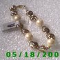  7" Gold Plated Bracelet w/beads (004) (054)