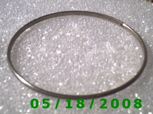 Silver Bracelet 2 7/8" Inside Diameter (008) (058)