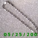 7"   Silver  .925  Bracelet  3mm Italy (Roll1013)