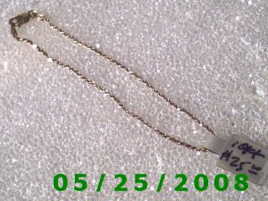 7"   10K Solid Gold Bracelet (014)