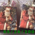 Christmas Shopping Bag Pierced Earrings     C005