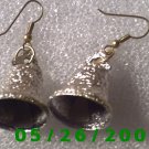 Silver Bell Pierced Earrings     C017