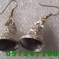 Silver Bell Pierced Earrings     C017