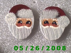 Santa Pierced Earrings     C021