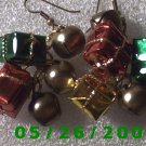 Presents and Bells Pierced Earrings     C024