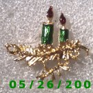 Gold Candles Pin     C001