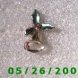 Silver Bell with Holly Pin     C003