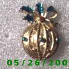Silver Ornament with Holly Pin     C007