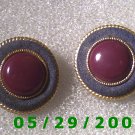 Gold Clip On Earrings    D039