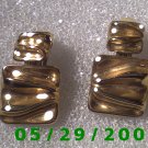 Gold Clip On Earrings    D042