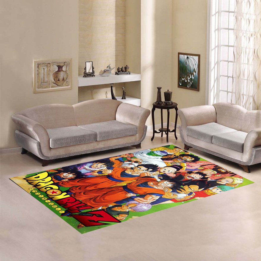 Dragon Ball Z Area Rug Carpet Living Room 5'x3'3'' Home Kichent Coffe's