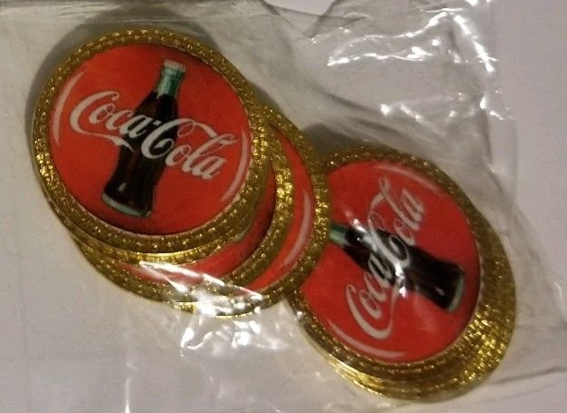 Coca Cola Logo Golf Ball Marker w/ Magnetic Hat Clip! New!!