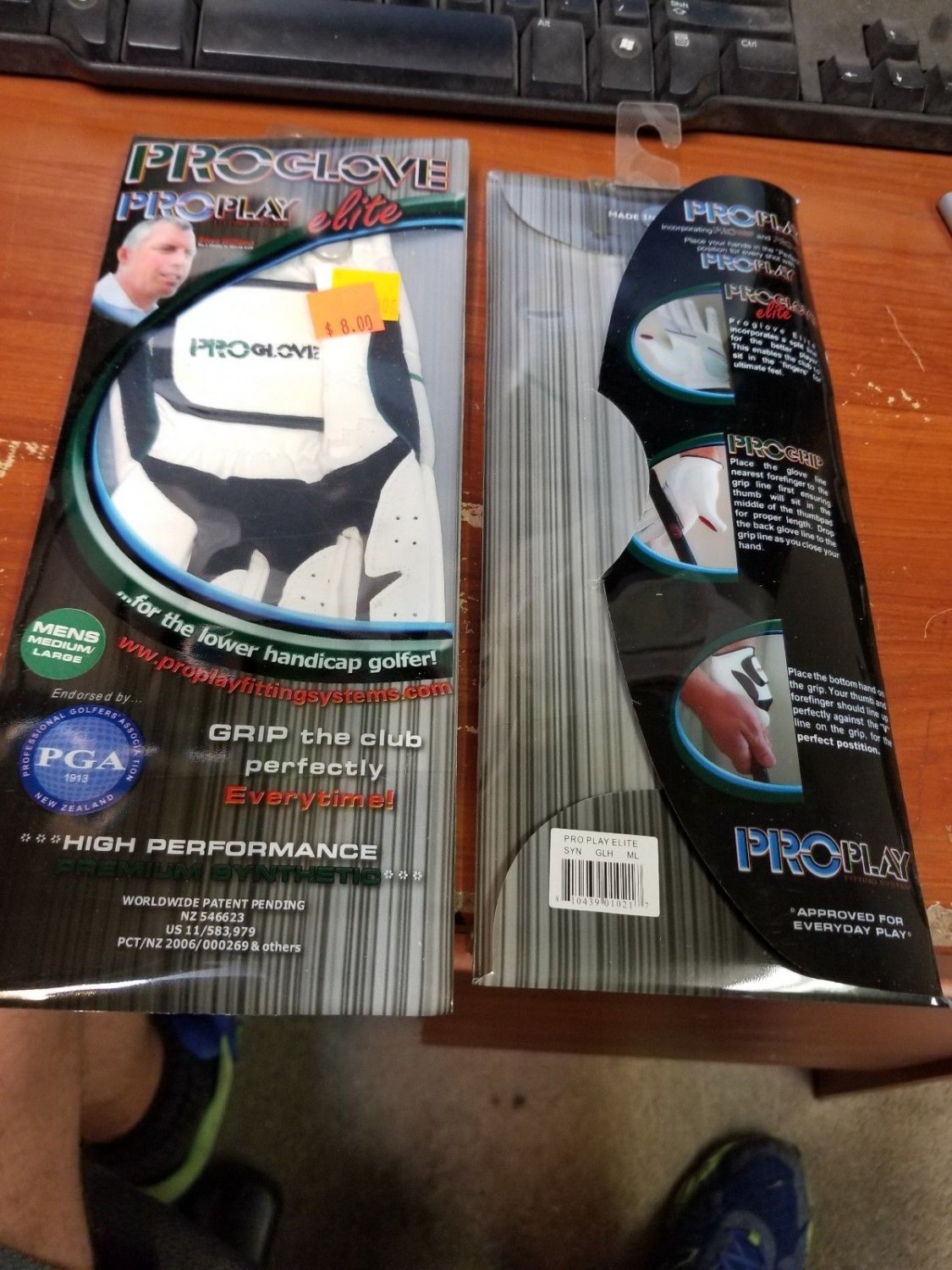 Pro Glove Golf Gloves 4 Pack Size Men Left Medium Large New In Package