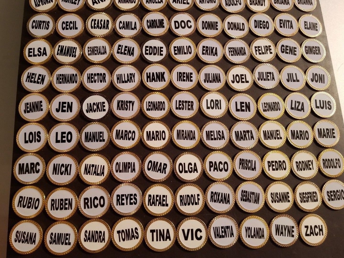Odd name golf ball markers with cap clip - Find Yours