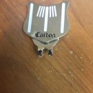 Silver Golf Ball Marker Putting Alignment Aiming Tool with Magnetic Hat Clip
