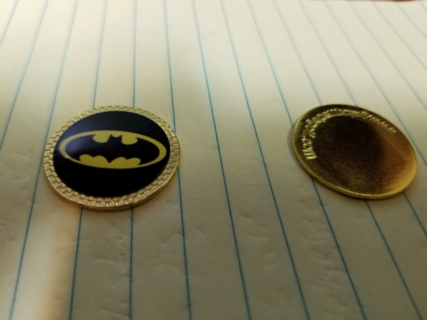 GOLF / Batman Logo Golf Ball Marker New!!