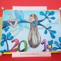 Happy New Year 2019 - Watercolor Painted Greeting Card