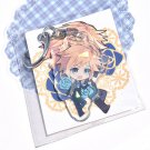 Original Boy Character Anime Keychain Acrylic charm double sided holographic charm