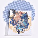 Original Girl Character Anime Keychain Acrylic charm double sided holographic charm