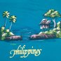 vintage CEBU PHILIPPINES HAND PAINT SOUVENIR t shirt L vacation Large