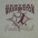 vintage CWU WILDCATS FASTPITCH BASEBALL SOFTBALL t shirt XL college football