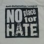 NO HATE ANTI DEFAMATION LEAGUE PEACE t shirt L vintage white large