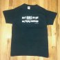 vintage FLYING MONKEY FUNNY MAD WIZARD OZ t shirt L Large black