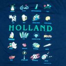 vintage HOLLAND SOUVENIR TULIPS GOAT BEER JOINT t shirt L europe vacation